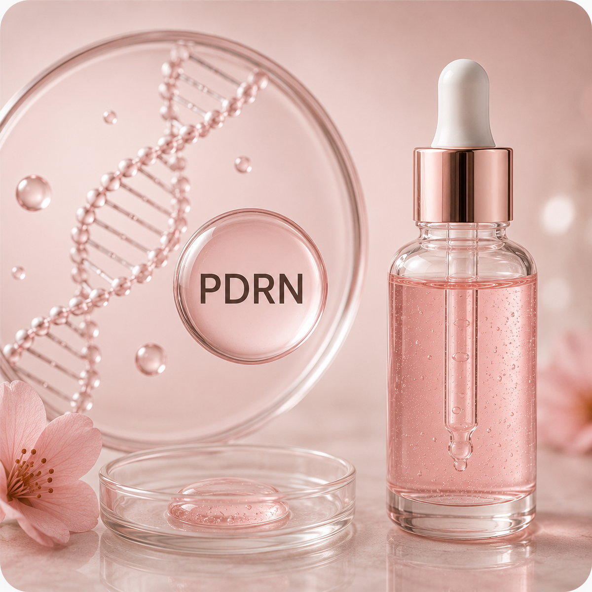 Sérum de PDRN en cosmética para el cuidado de la piel