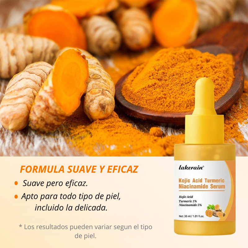 Serum de cúrcuma, ácido kójico y niacinamida (30ml)